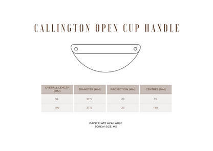 Callington Open Cup Handle