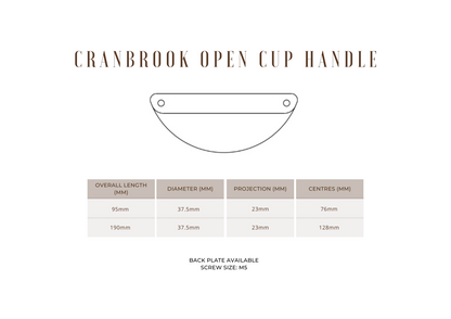 Cranbrook Open Cup Handle