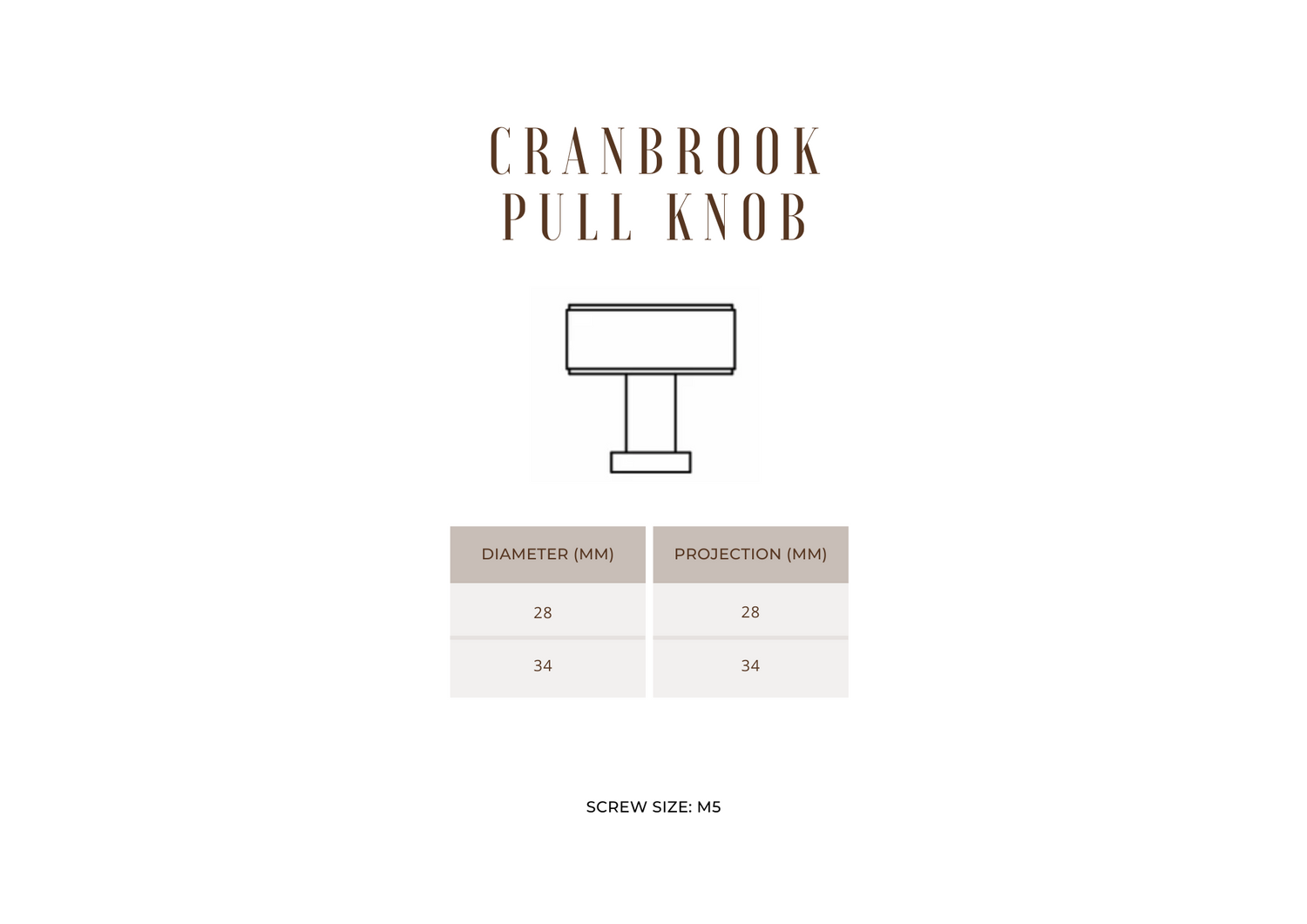 Cranbrook Pull Knob