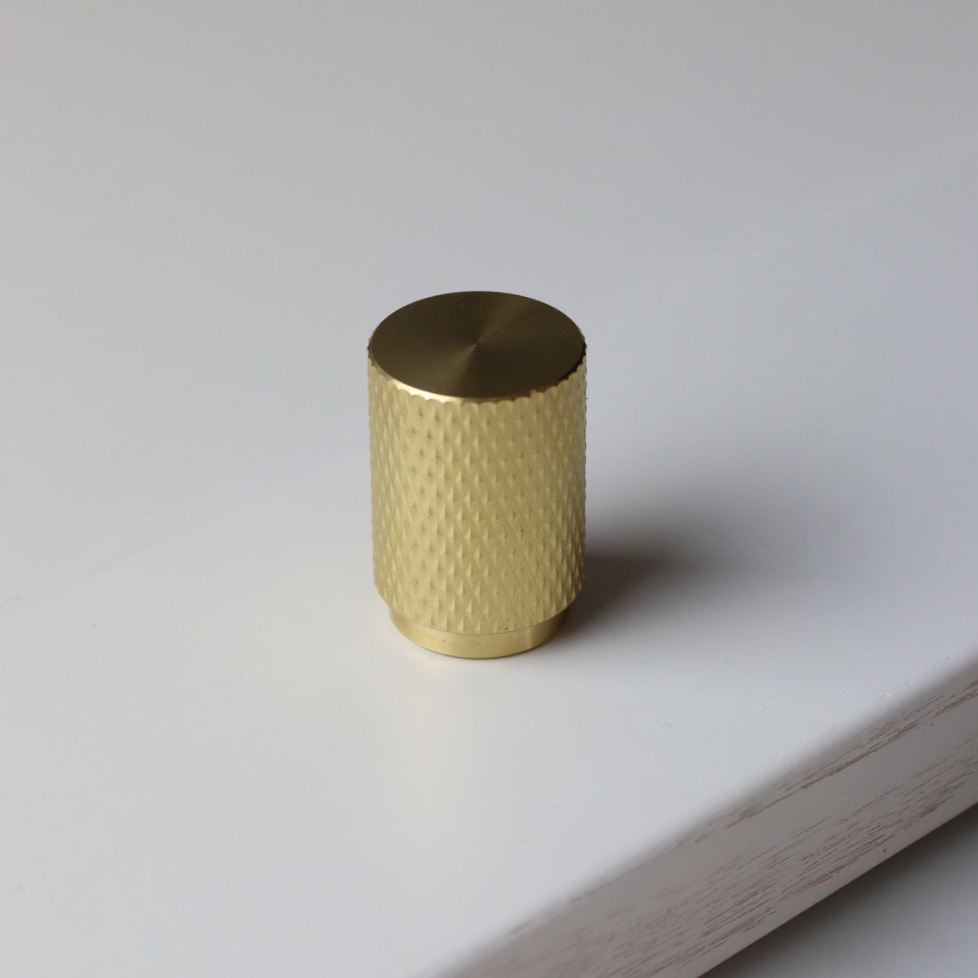 ives knurled pull cabinetry knob in brass