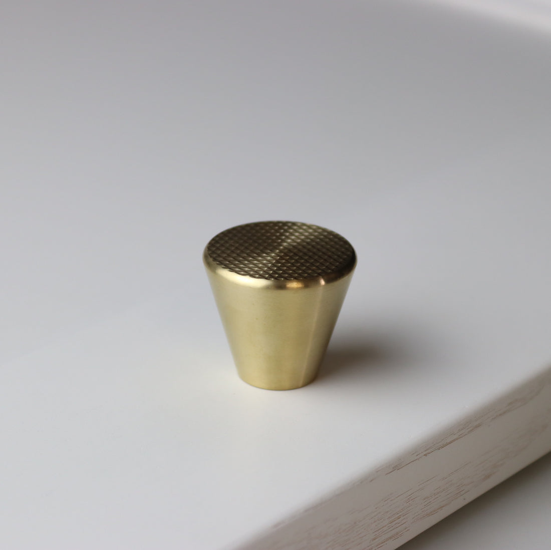 satin brass knurled pull knob for bedroom cabinetry